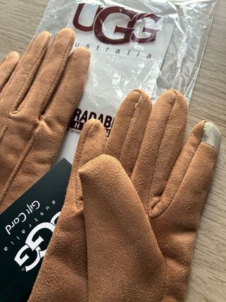 Guantes UGG Beige/Marrón Forro Polar