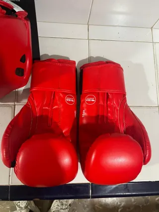 Casco y guantes boxeo Adidas Talla L