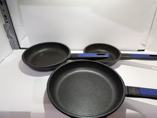 BRA Advanced Set de sartenes, aluminio fundido antiadherente sin PFOA, de rendimiento superior, resistencia a los arañazos y a l