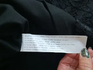 Falda tubo encaje negro de Mango NUEVA