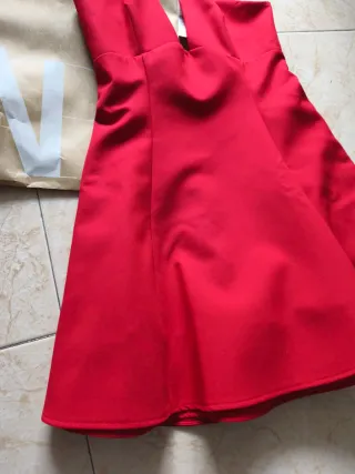 Vestido Halter Rojo Zara