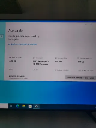 HP Ordenador Windows 10 8GB RAM + Office