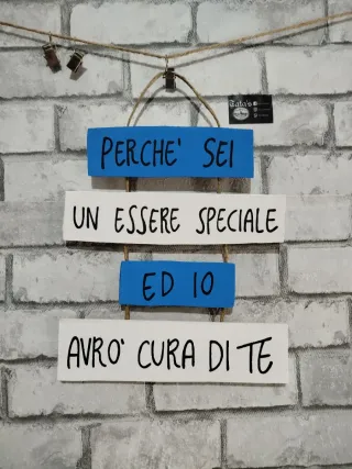 Targhetta Perché sei un essere speciale
