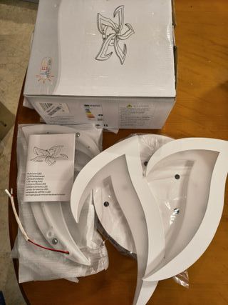 Comely Plafón LED de Techo 60 cm 60 W – Diseño Flor Pétalos – Luz Fría 6500 K, 6750 lm – Ideal Salón, Cocina, Baño