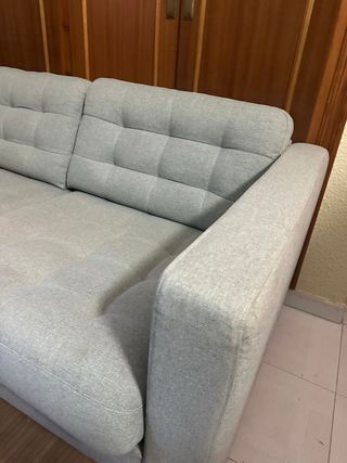 Sofá 3 plazas Ikea gris tela
