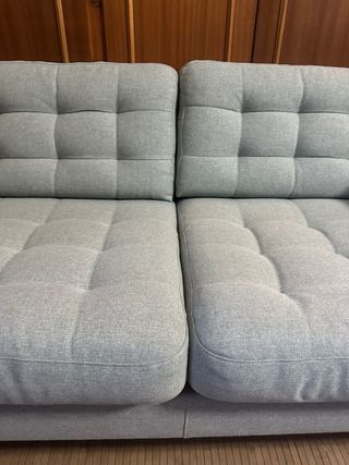 Sofá 3 plazas Ikea gris tela