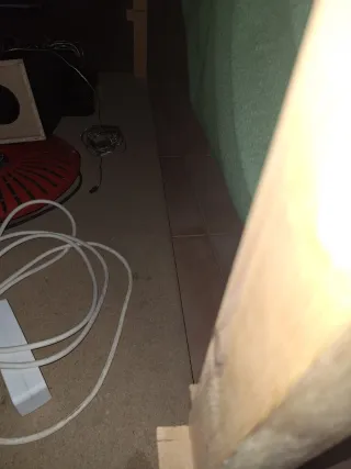 Mesa camilla de madera,cristal y tela verde