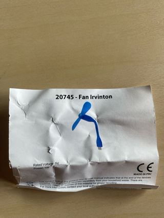 Ventilador USB C Negro