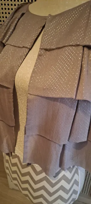Chaqueta Bolero Ailanto Beige Talla Única
