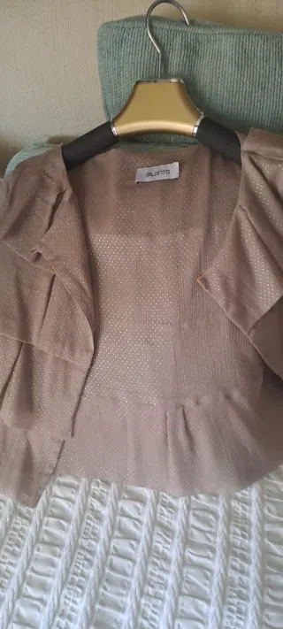 Chaqueta Bolero Ailanto Beige Talla Única