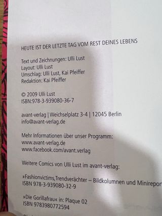 Heute ist der letzte Tag vom Rest deines Lebens