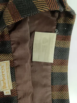 Falda Burberrys de rayas marrones