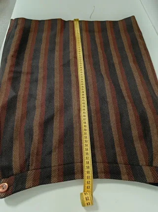 Falda Burberrys de rayas marrones