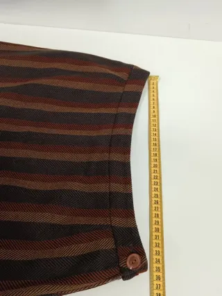 Falda Burberrys de rayas marrones