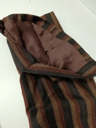 Falda Burberrys de rayas marrones