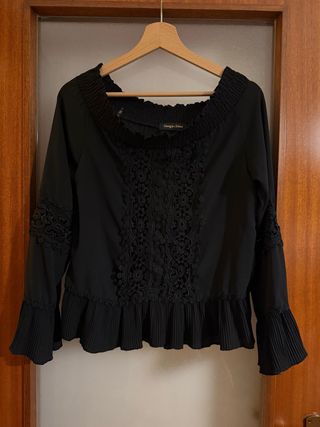 Blusa Giorgia & Johns Nera Tg M/L