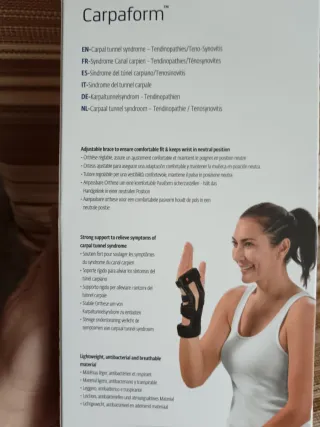 Tutore polso Donjoy Carpaform per Tunner Carpale