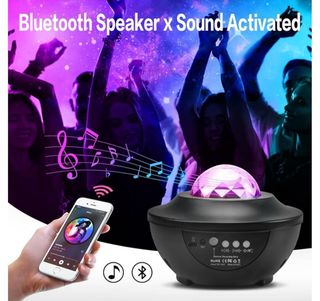 Proyector de luces con altavoz. Nuevo