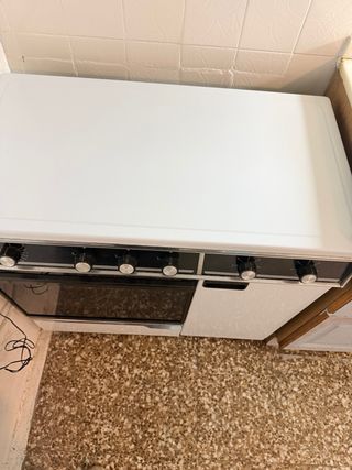 Cocina Butano 5 fuegos con horno eléctrico