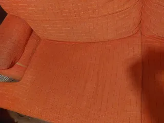 Sofá naranja 3 plazas