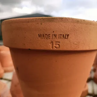 Set 5 Vasi Terracotta Diametro 15cm