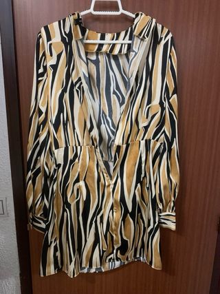 Vestido Mango estampado M