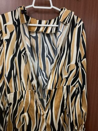 Vestido Mango estampado M