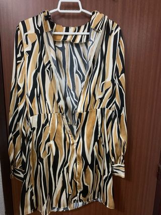 Vestido Mango estampado M