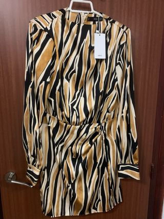 Vestido Mango estampado M