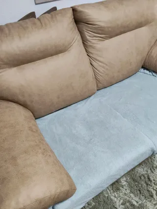 Sofá 2 plazas beige