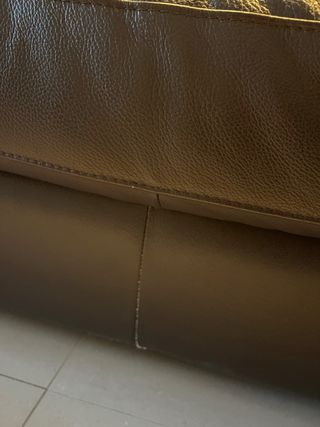 Sofá de piel eléctrico 3 plazas