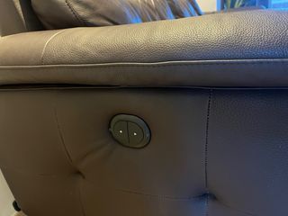 Sofá de piel eléctrico 3 plazas