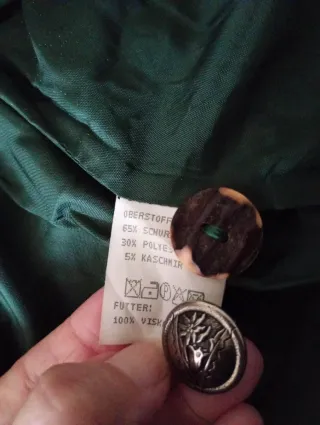 Chaqueta Austríaca Vintage Lana y Cachemira