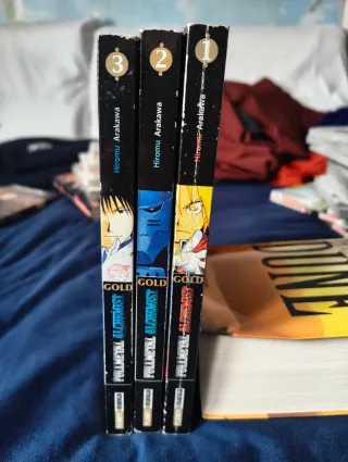 Fullmetal Alchemist numeri 1-3 sedie Gold manga