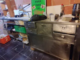 Mesa de acero inoxidable industrial