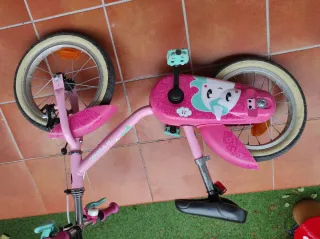 Bicicleta infantil rosa Decathlon