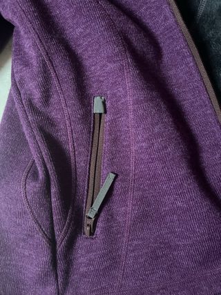 Giacca sportiva donna viola con cappuccio