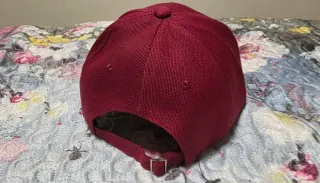 Gorra de Beísbos Granate Letras NY Negras Bordadas