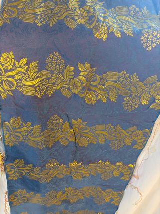 Traje Fallera Niña Azul y Dorado