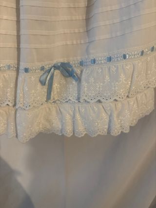 Traje Fallera Niña Azul y Dorado