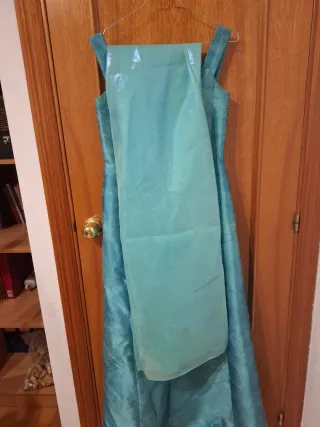 Vestido fiesta Blanca Miret y fular