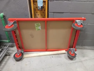 Carro plataforma rojo