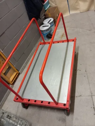 Carro plataforma rojo