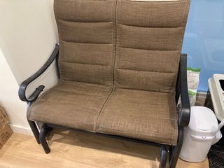 Reposapiés/Sofá Exterior Metal y Tela