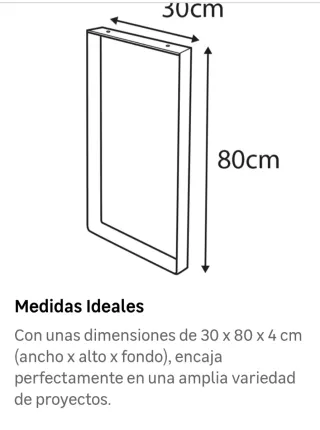 2 Patas de acero mate para mesa/mueble - 30€ LAS 2