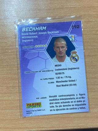 Cromo Beckham Mega Cracks 05/06 Real Madrid
