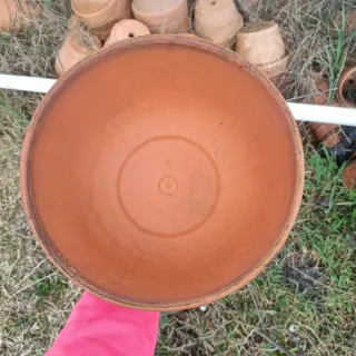 Set 4 Vasi Ciotole Terracotta Diametro 20cm