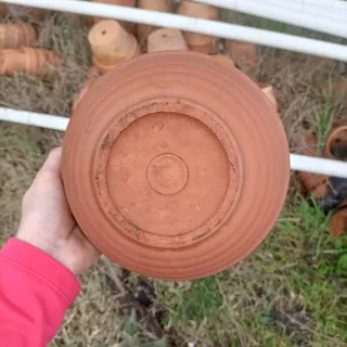 Set 4 Vasi Ciotole Terracotta Diametro 20cm