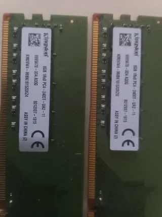 2x 8GB DDR4 2400MHz Kingston RAM