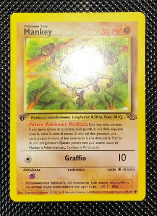 Pokémon - Mankey 55/64 Jungle ITA 1° edizione